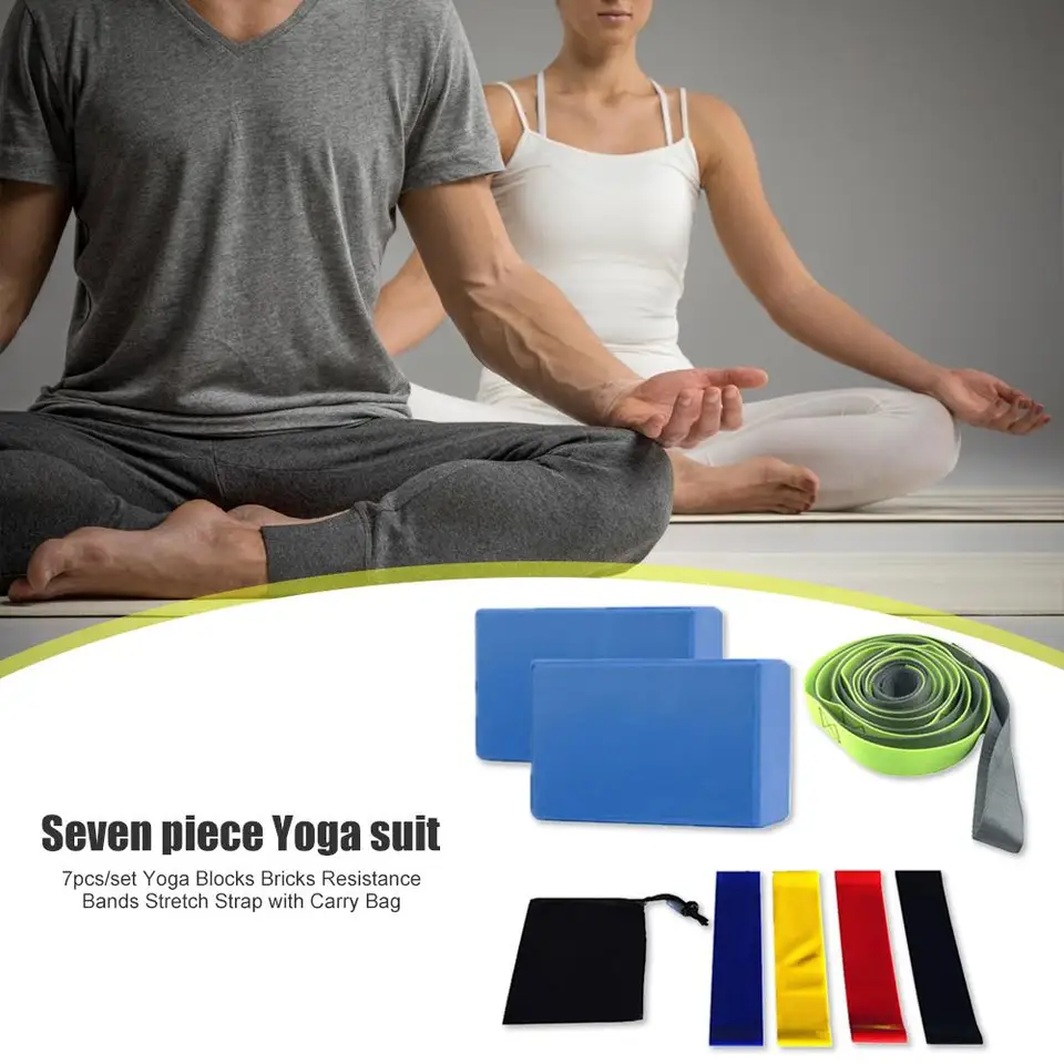 yoga belts and blocks