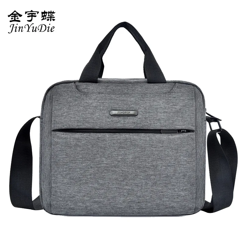 

2020 New Style Men Briefcase Shoulder Backpack Advertisement Gift Printed Words Multilayer Multi-Zipper Men's Bag