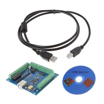 

12-24V CNC MACH3 USB 4 Axis 100KHz Stepper Motion Controller Card Breakout Board