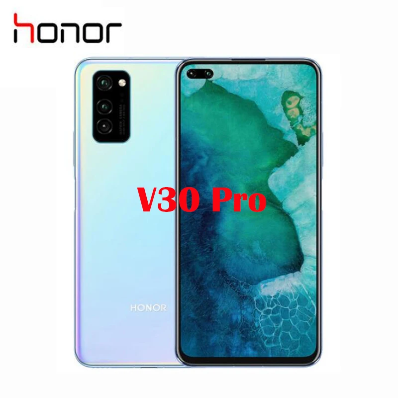 New Original Official Honor V30 Pro Mobile Phone 6 57inch Kirin 990 5g Octa Core Android 10 Os Nfc 4100mah Battery Cellphones Aliexpress