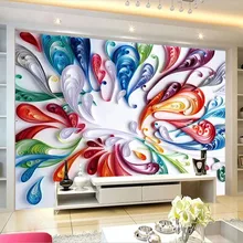 Пользовательские 3D обои скандинавские европейские Красочные современные модные трендовые фоновые стены высокого качества водонепроницаемый материал