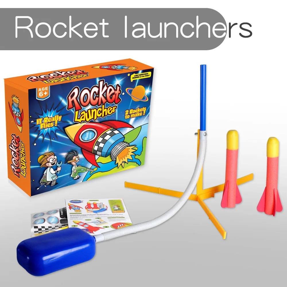 Стиль обучающая детская игрушка наружная педаль ракета Laucher ракетный пистолет игрушка Eva ракета Laucher Электрический поставщик