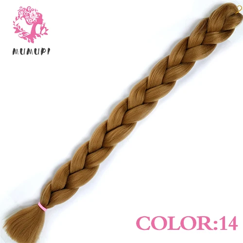 MUMUPI модные большие синтетические косы, вязанные крючком волосы 82 дюйма 165 г, плетенные волосы для наращивания для женщин(20 цветов - Цвет: P1B/30