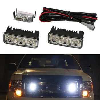 

2pcs Car Headlight DRL Signal Lights Switchback LED Knight Rider Lamp Car Styling 12V 9w Range Car Daytime Running Lights