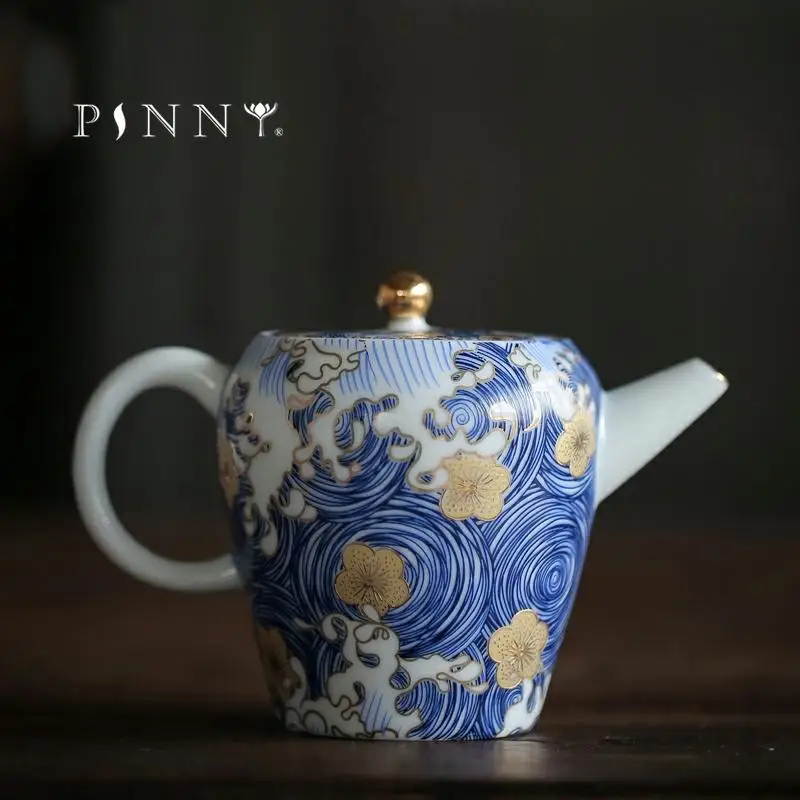 Pinny "starry Night" Color Enamel Teapot 150ml Porcelain Tea Pot