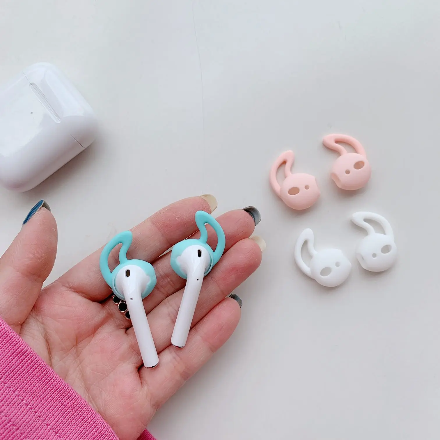 Для гарнитура для airpods Tips противоскользящие мягкие ультра тонкие вкладыши силиконовый чехол для наушников чехол для Air Pods 1/2 Earpods аксессуары