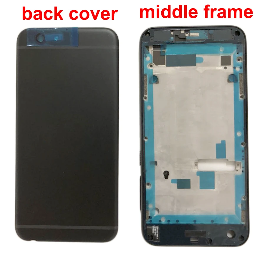 

JPFix Middle Frame Bezel Front Panel for HTC Desire One A9s Replacement With Back Battery Cover 2 in 1