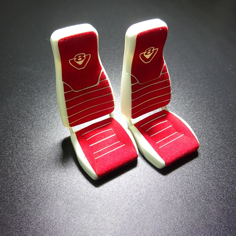 DIY Car Seat Suede Decorative Stickers for 1/14 Tamiya Scania R730 R470 R620 RC Car Trucks Cab Seats Upholstery DIY Accessories