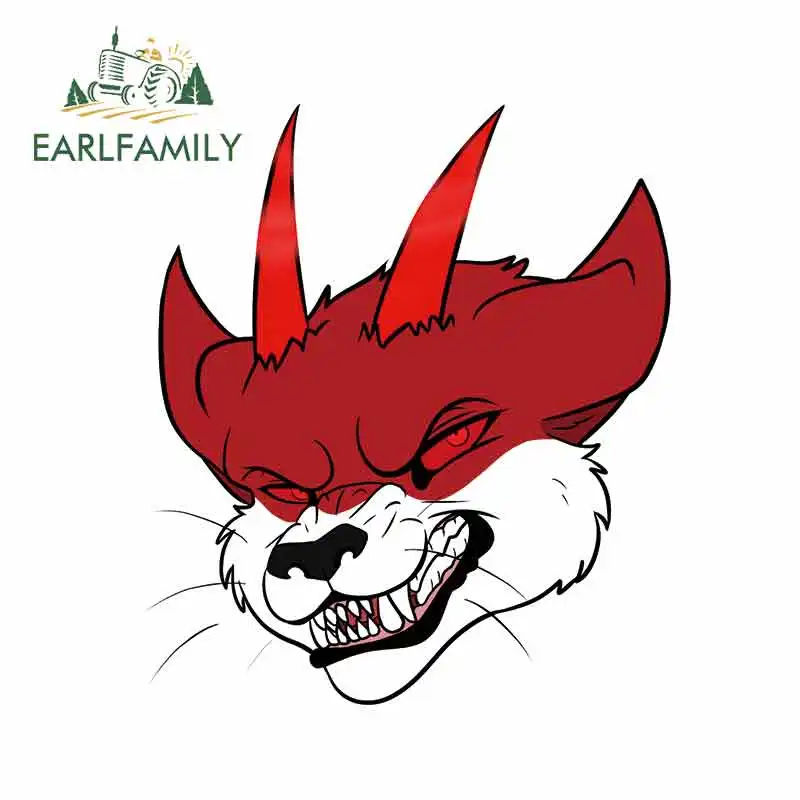 

EARLFAMILY 13 см x 11,3 см для Angry Cat тонкая наклейка окклюзия царапины виниловые наклейки на машину Материал водонепроницаемый автомобиль Assessoires