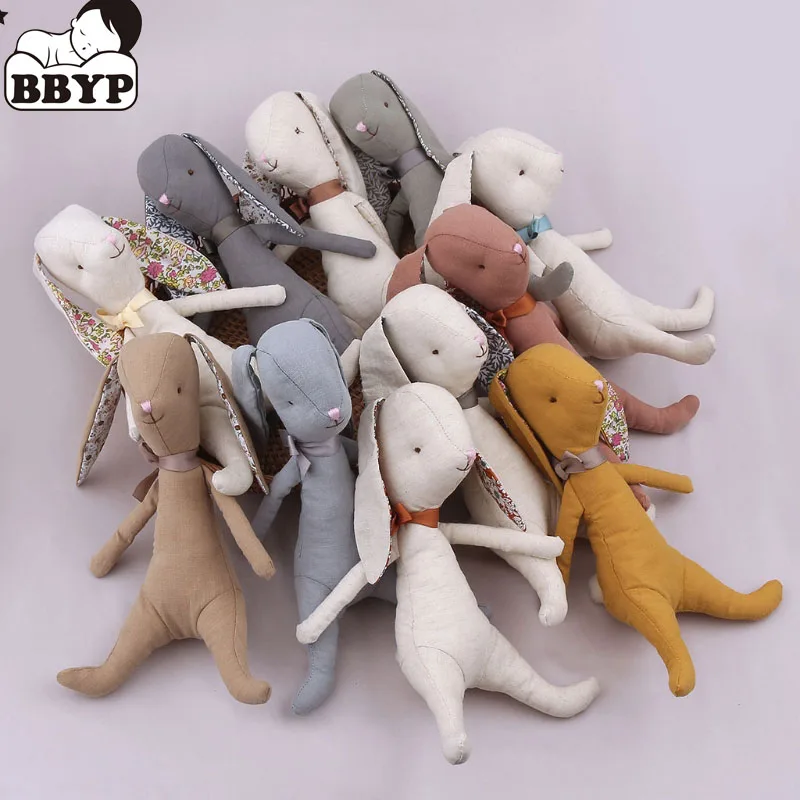kawaii Baby Bunny Plush Rabbit Dolls Soft Newborn Sleeping Plush Toy Baby Appease Toy Rabbit Gift Stuffed Toys For Kids Home Dec