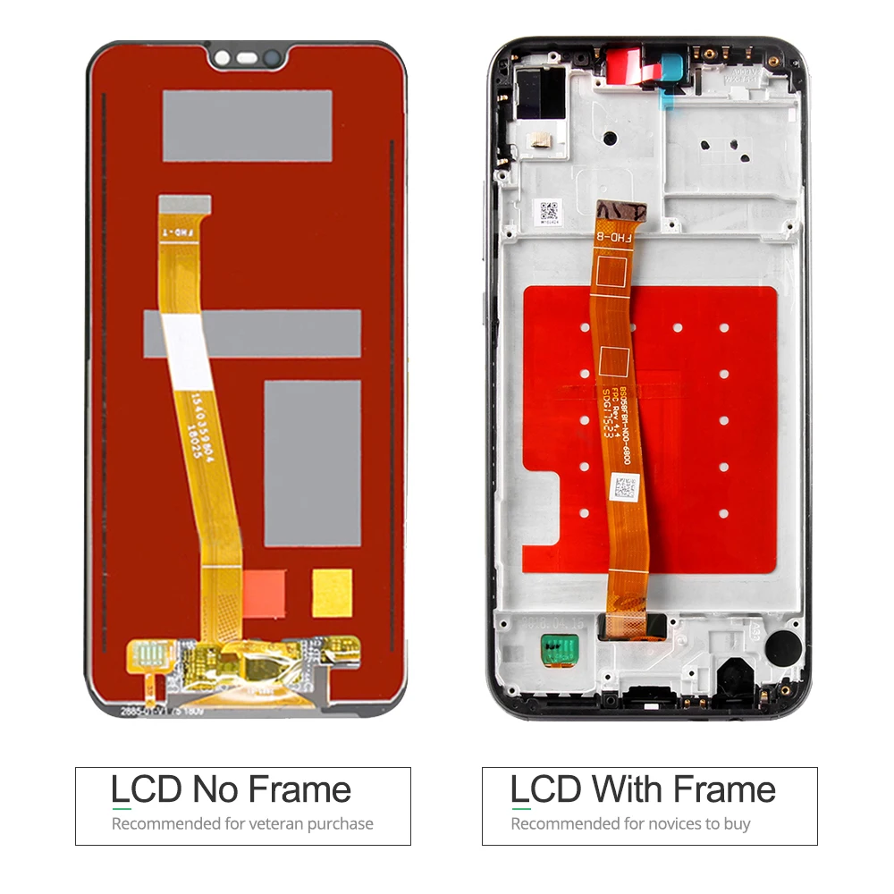 Тест черный/белый 5,84 ''lcd для huawei P20 Lite дисплей кодирующий преобразователь сенсорного экрана в сборе для Nova 3E запасные части