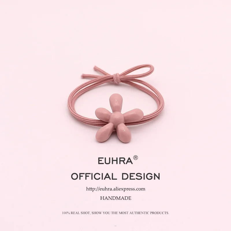 EUHRA 5 цветов цветок подсолнуха Лепесток Форма цветочные девушки женские эластичные ленты для волос Детские резинки сильный эластичный