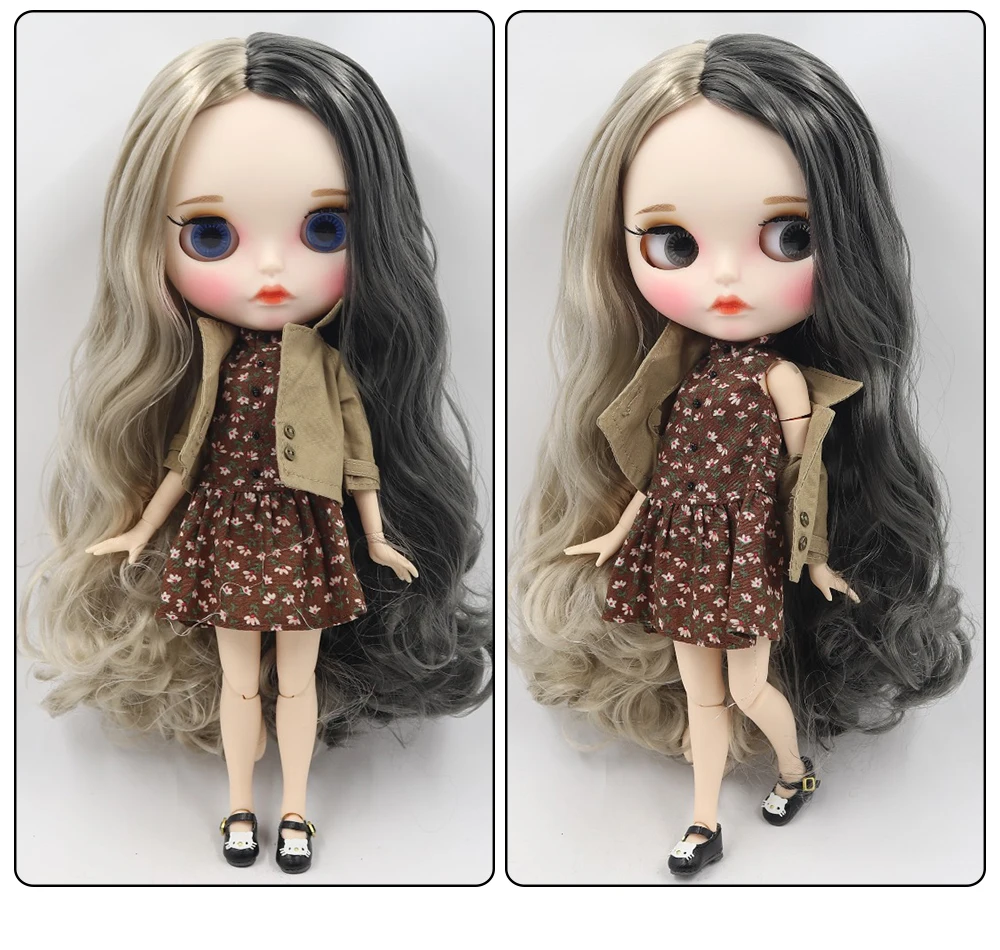 Victoria – Premium Custom Neo Blythe Doll with Multi-Color Hair, White Skin & Matte Pouty Face 1