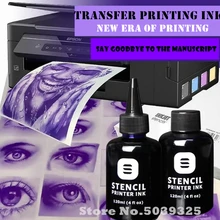 Fedex frete grátis tatuagem estêncil impressora de tinta para impressora a jato de tinta (15 peças trancing papel livre) tinta jet estêncil