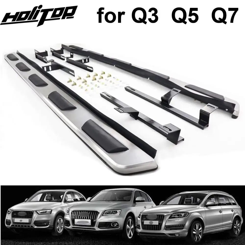 Беговая плата nerf bar для AUDI Q3 Q5 Q7 2009 2020 оригинальный стиль поставляется с большой