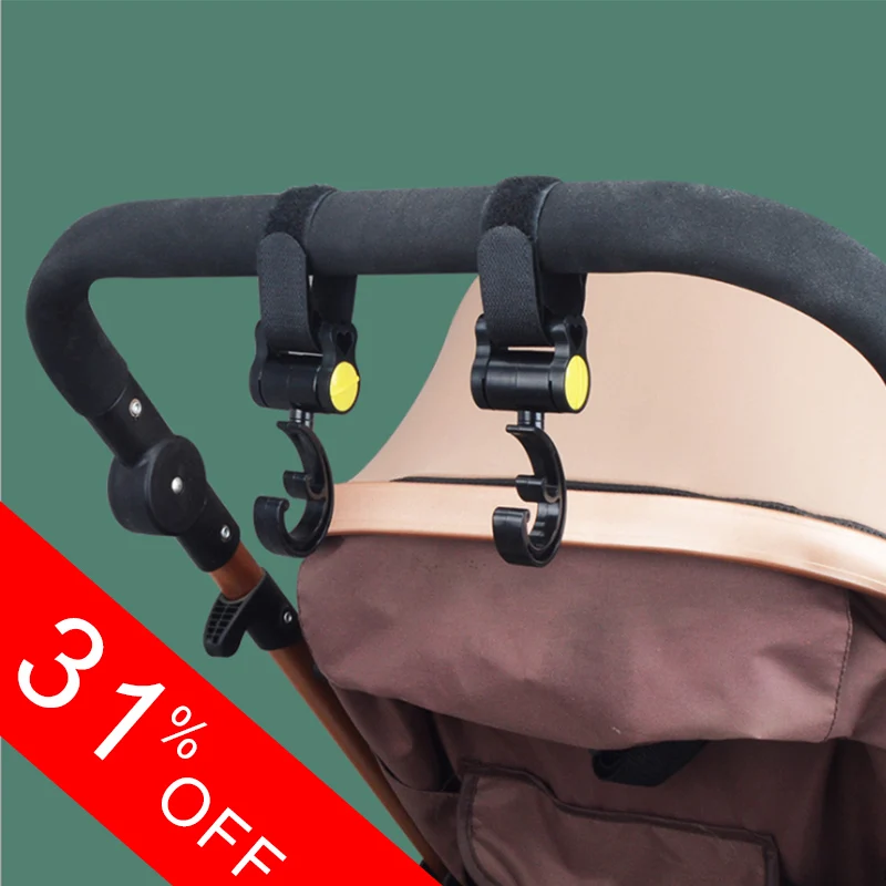 

Baby Stroller Accessories For Wheelchairs Baby Cart Hooks Car Bag Rotating 360 Degree Stroller Hook Accessory Drop Shipping