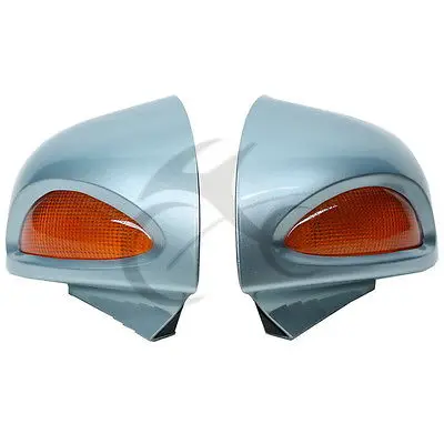 

For BMW R1100RT R1150RT R1100 RT R1150 RT Silver Blue Rear mirrors Turn signal