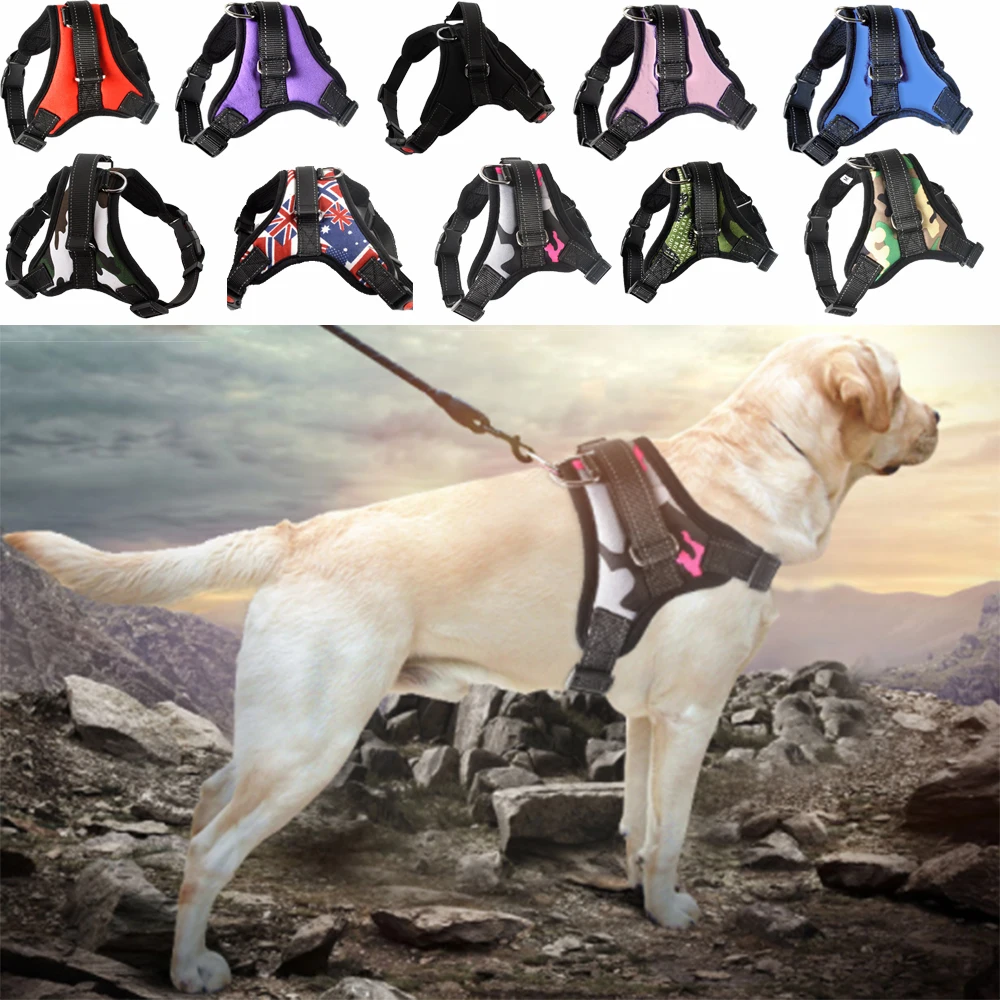 Adjustable Harness Vest Pet-Supplies Leash Pet-Dog Reflective Small Large And Cat 