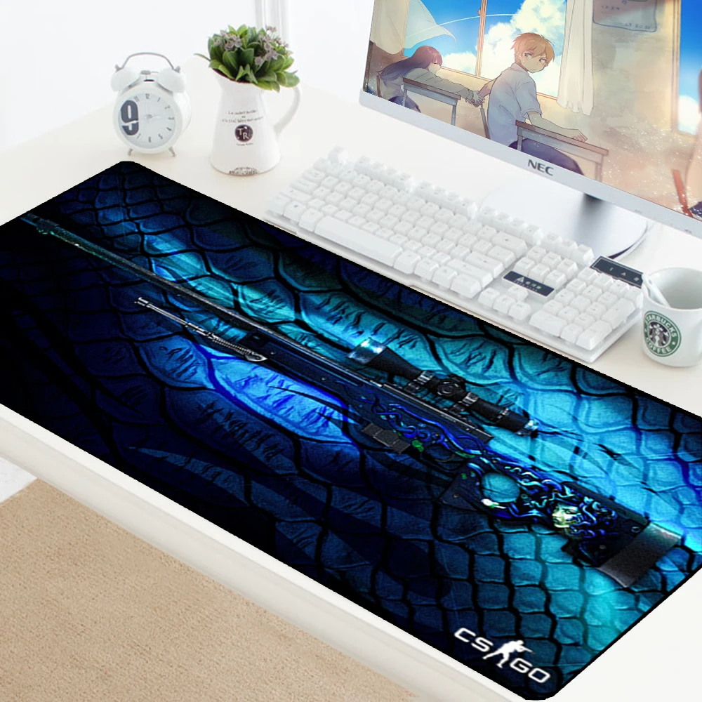  Large Gaming Mouse Pad CSGO Gamer Locking Edge Rubber Keyboard Mice Mouse PC Mat Gaming Grande Desk