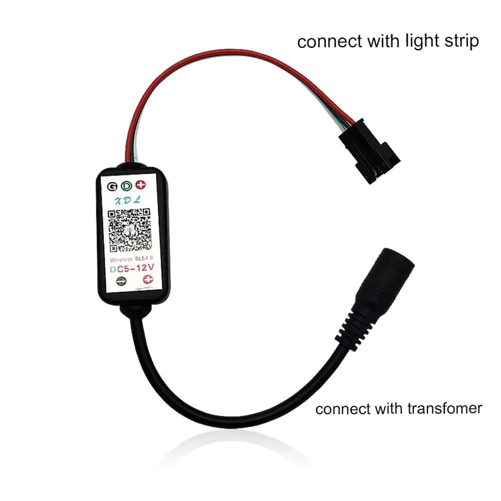 DC5-12V 192 Вт 3Pin Pixel Smart IC RGB светодиодный bluetooth контроллер для WS2811 WS2812 SK6812 светильник