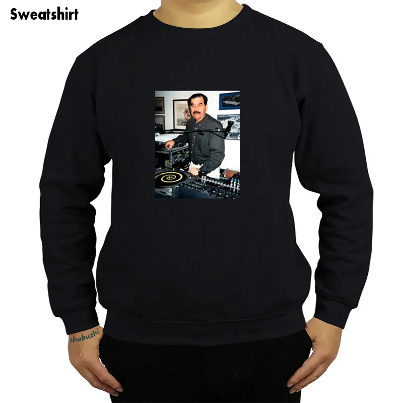 

hot sale luxury brand men sweatshirt DJ Saddam Hussein hoodies Technics 1200 Iraq House EDM Hip Hop hoodies sbz4429