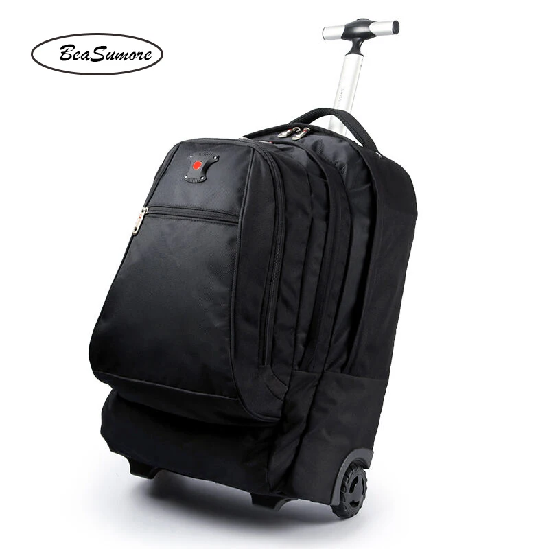 Special Product  BeaSumore Large Capacity Shoulders Travel Bag 20 inch Student Backpack Men Business Laptop bag Mult