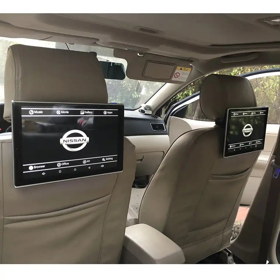 Монитор на подголовник InCar для Nissan Livina Tiida C-Gear Sylphy, Teana Geniss Qashqai Paladin X-Trail, развлекательная система на заднем сиденье