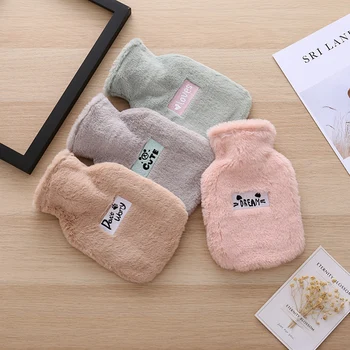

Thick Water Injection Hot Water Bottle Water Heating Hand Rubber Hot Water Bottle Simple Love Beam Anti-hot Hot Water Bottle