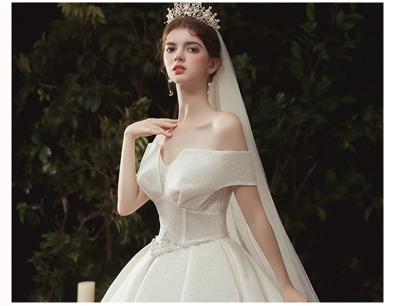 Свадебные платья для беременных vestido de noiva, Кристальные платья невесты, длинное свадебное платье trouwjurk robe de mariage