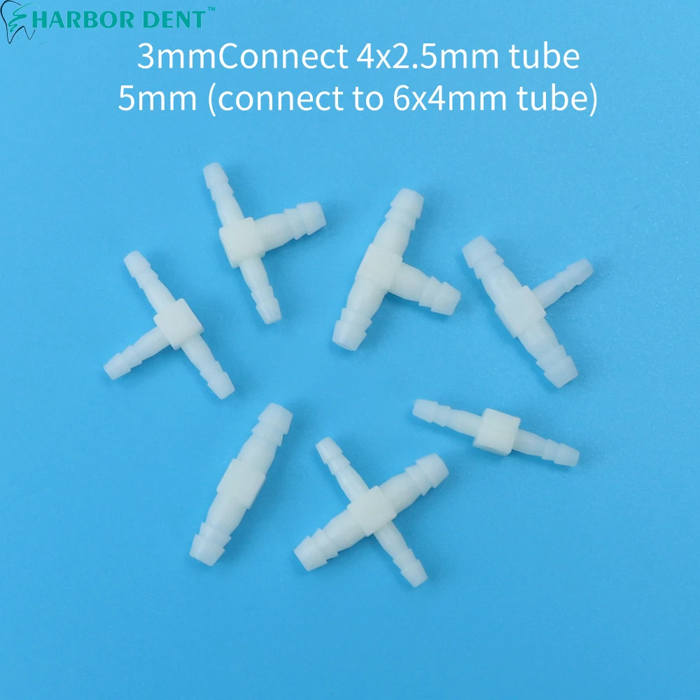 10pcs 35mm Pe Plastic Tee Joint Hose Connectors Aquarium Accessories