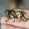 Pure Copper Majestic Lion King Miniatures Figurines Desk Decorations Vintage Brass Mini Animal Statue Home Decor Ornaments Craft ► Photo 3/6