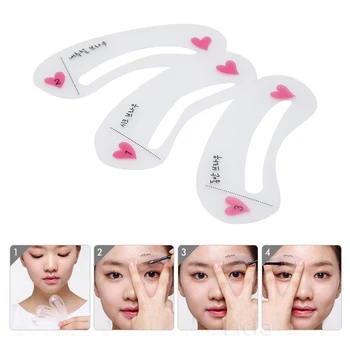 

3 Styles Eyebrow Stencils Reusable Eyebrow Drawing Guide Card Eyebrow Guide Template DIY Eyebrow Makeup Beauty Tools PTCS TSLM1