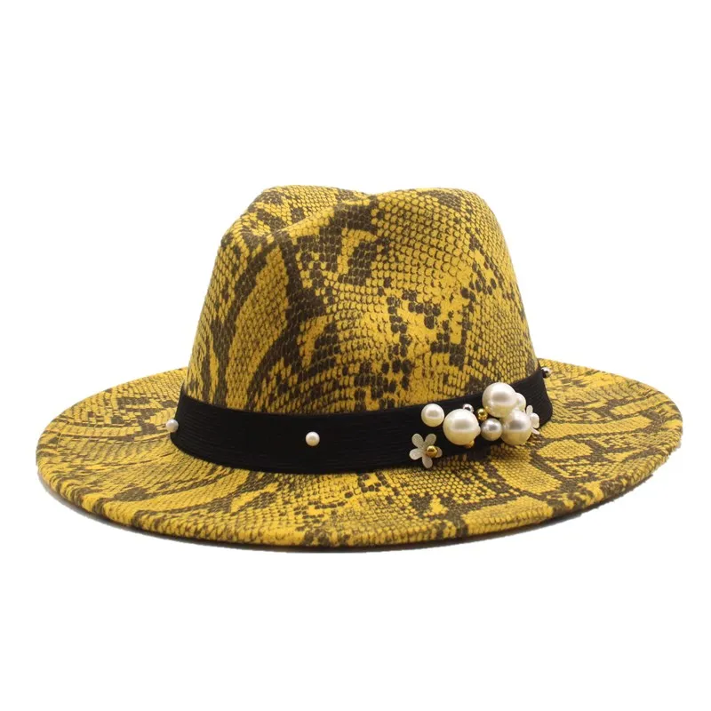 Высокая quali Fedora Шляпа Hawkins фетровая Кепка с широкими полями дамская шляпа Trilby Chapeu Feminino шляпа для женщин и мужчин джазовая церковная Крестный отец шляпы сомбреро - Цвет: 5