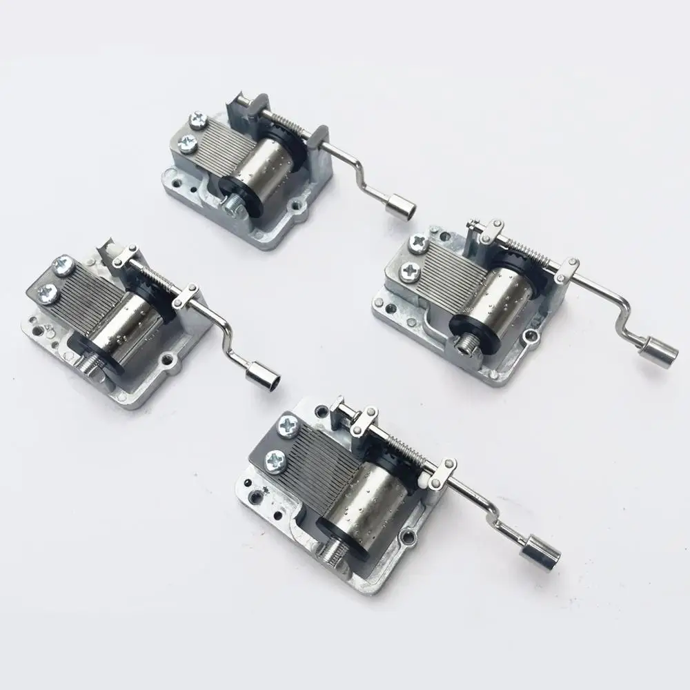 Hand Cranked Music Movement DIY Music Box Decorative Collectibles wooden Music (A Variety Of Music Available) 5