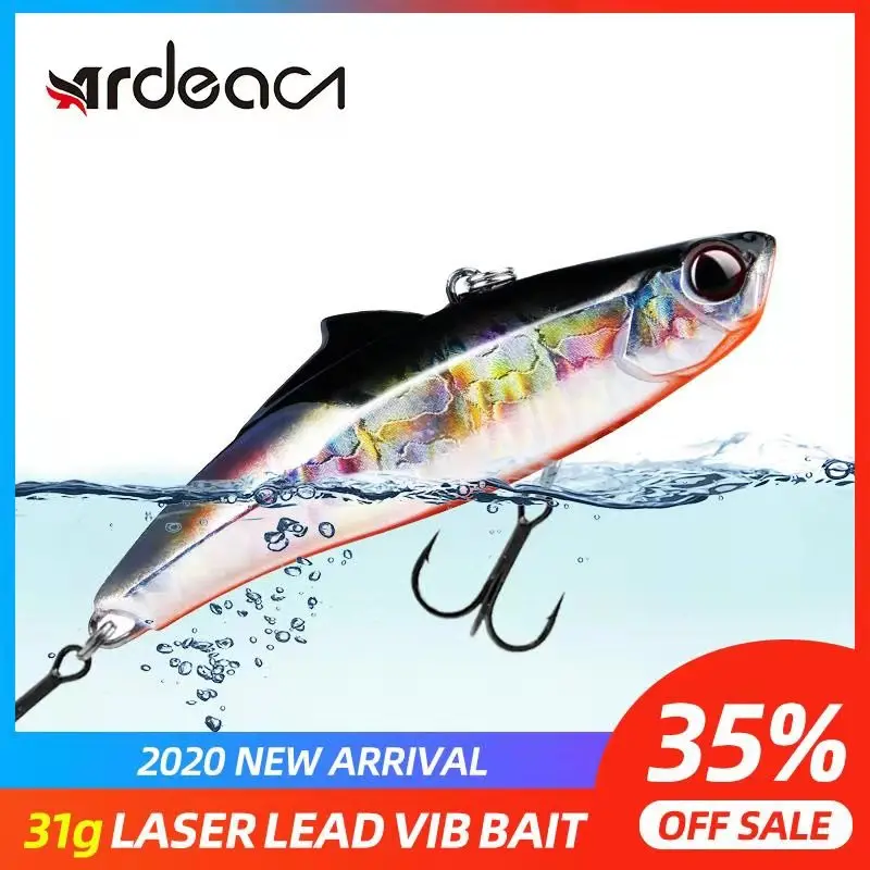 

Fishing Lure Sinking vibration 31.5g 75mm vib lure trolling Metal lure Hard Bait crankbait winter Fishing Bass Pike lead Lure