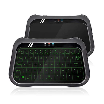 

T18 Mini Wireless Keyboard Mouse Combo Backlit with Full Screen Mouse Touchpad Rechargeable Keyboard for Android TV Box, PC, TV