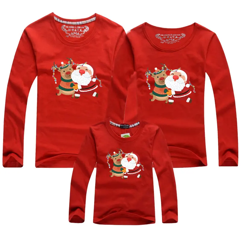 thumbnail image 1 of Camiseta navideña familiar de Año Nuevo, atuendos a juego para padre, madre, hija e hijo, jersey para niños, ropa para mamá y yo, 1 of 5
