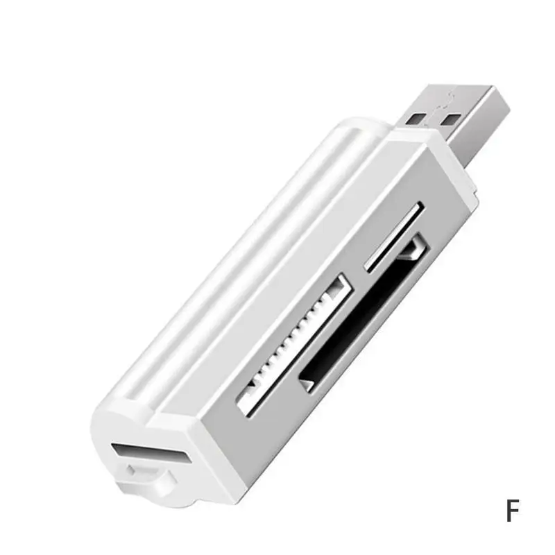 Все в 1 USB 2,0 устройство для чтения карт памяти Лидер продаж для Micro SD SDHC TF M2 MMC MS PRO DUO Прямая поставка - Цвет: F