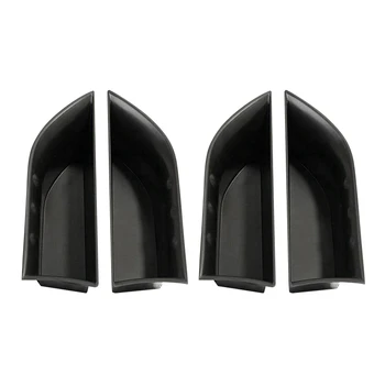 

for Jaguar XJL 2010-2016 4Pcs Black Car Front Rear Door Storage Box Organizer Container Holder Left Driver