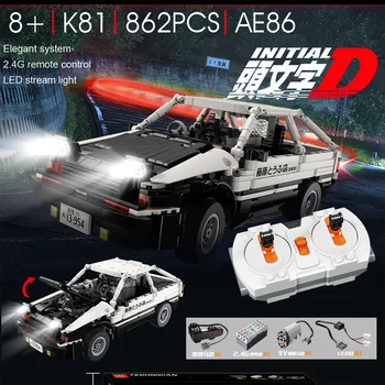 

862pcs building blocks technic rc initial d car toy legoINGlys technic initial d