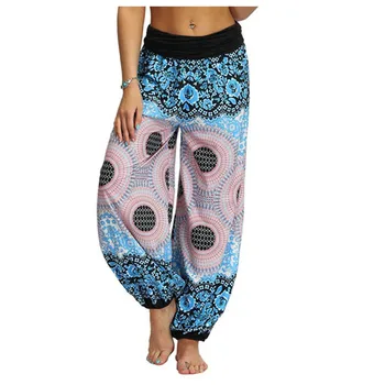Summer Fashion Printed Harem Pants For Women Casual High Waist Loose Trousers Female Streetwear Sport Yoga Leggings #YJ 2