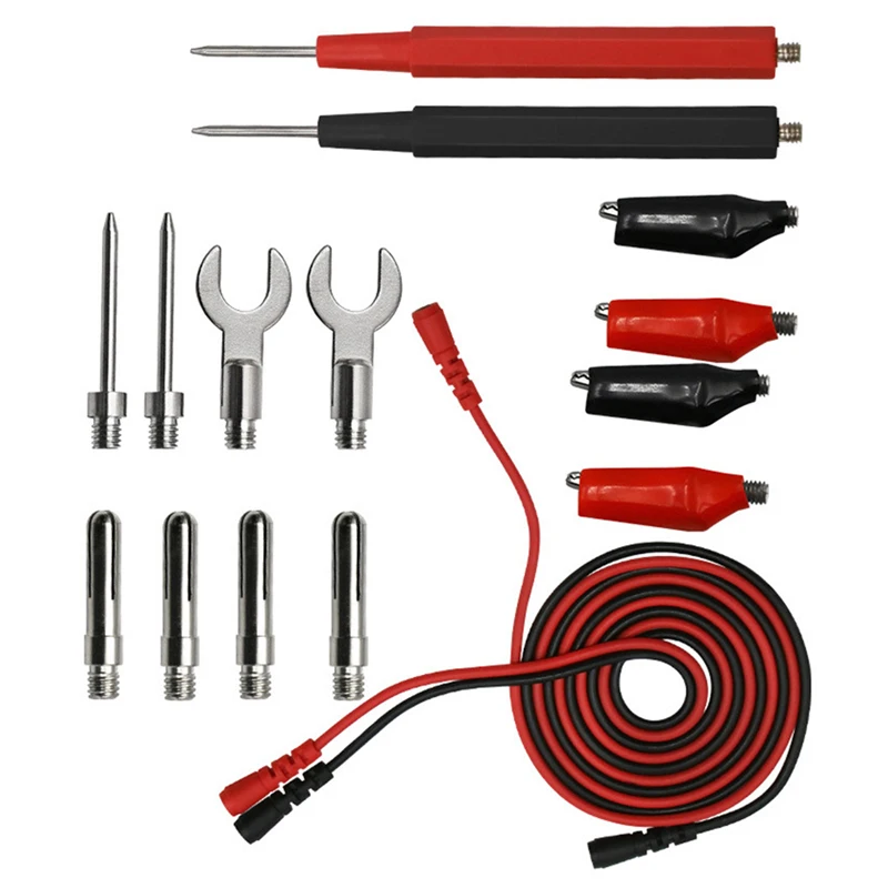 

1000V 16 In 1 Multimeter Table Pen Multi-Function Combination Test Cable Banana Jack Universal Meter Test Line