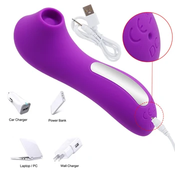 Powerful Clit Sucker 10 Modes Clitoris Sucking Vibrator Dildo Nipple Stimulator Vibrating Oral Licking Sex Toys for Adult Women 5