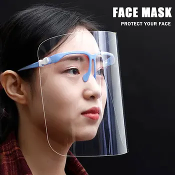 

Clear Face Shield Washable Safety Protective Mask Transparent Dust-proof Covering Protective Mask for Shop Work Industry Dental
