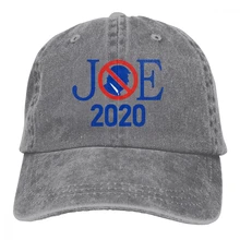 Joe President Casquette Gray Unisex Mens Womens Denim Strapback Baseball Cap Adjustable Golf Dad hat