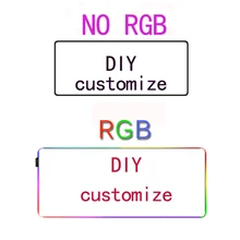 Grand tapis de souris RGB personnalisé, Agent de vente directe d'usine bricolage lien personnalisé, clients VIP