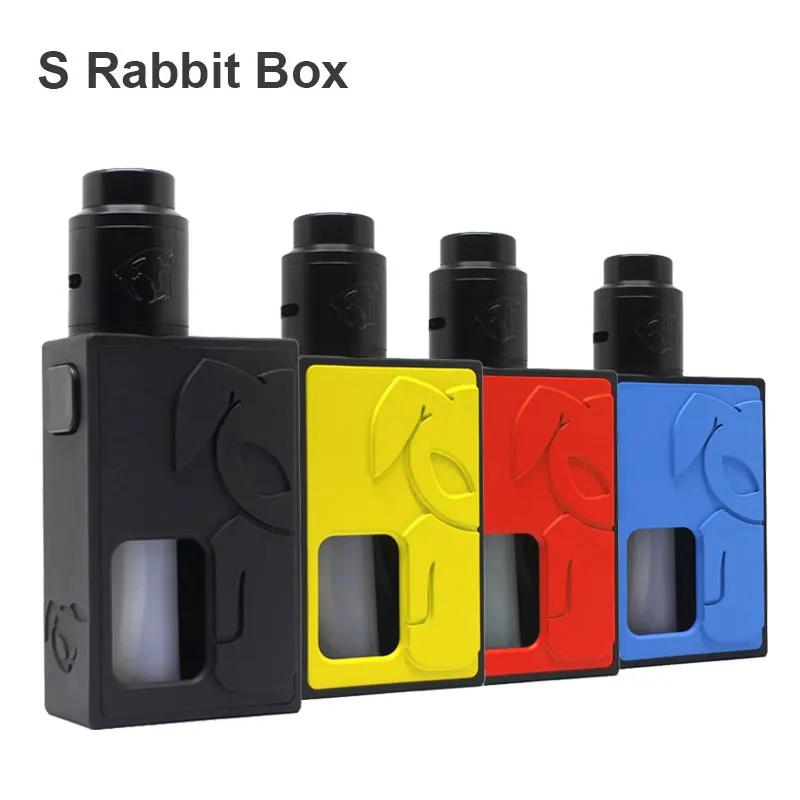 

Newest BF Squonk S-Rabbit Squonker Box Mod fit 18650 Battery with Soft 8ML Silicone BF Bottle with Goon V1.5 RDA Feeder Mech Mod