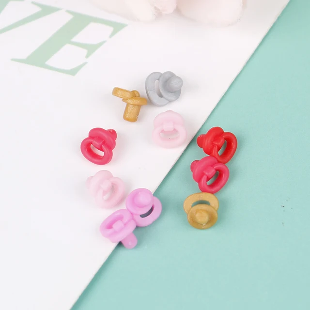 10pcs Dollhouse Miniature Mini Nipples Model Pretend Play Toys Doll Accessories Color Random 3