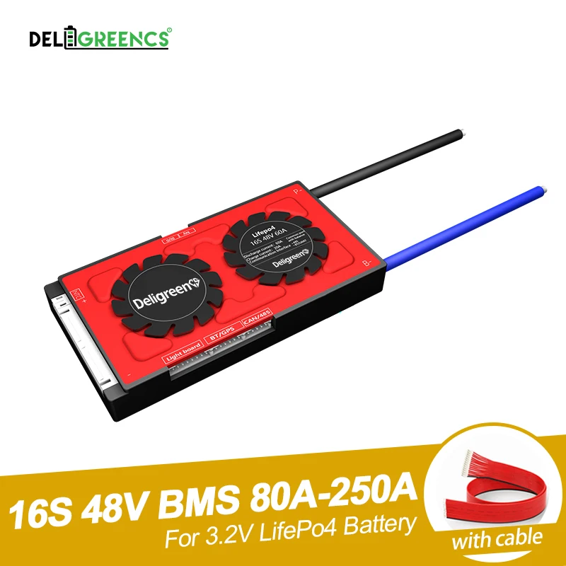 Защитная плата аккумулятора Deligreen 16S 48 В 80 А 18650 3 2 а BMS для электровелосипеда