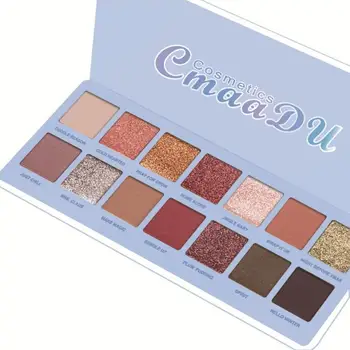 

14Colors Eye Shadow Palette Matte and Metallic Waterproof Long-lasting Makeup Palette Eyeshadow Portable Shadow Board